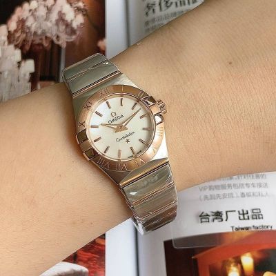TW Factory Omega Double Eagle Constellation Lady Quartz Movement 316L Steel 24mm Rose Gold Bezel Watch water resistant swiss made